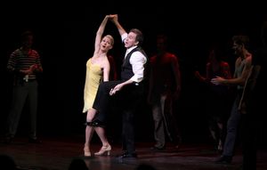 Leigh Zimmerman & Boyd Gaines & the cast (Contact) performing in STRO! The Vineyard T Photo