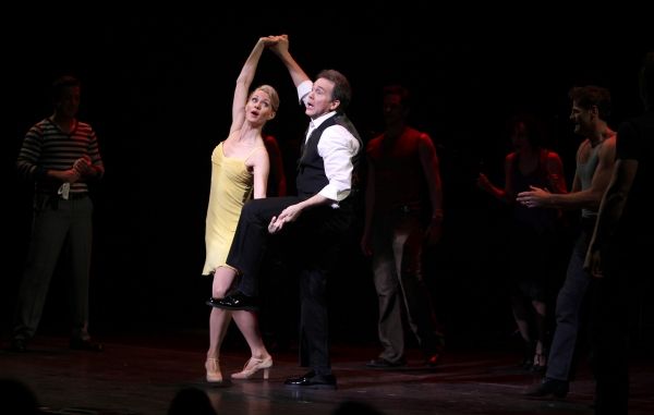 Leigh Zimmerman & Boyd Gaines & the cast (Contact) performing in STRO! The Vineyard T Photo