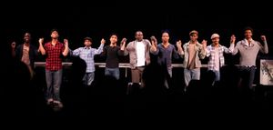 Joshua Henry & the cast of 'The Scottsboro Boys' performing in STRO! The Vineyard Theatre Annual Spring Gala honors Susan Stroman at the Hudson Theatre in New York City @ BroadwayWorld Joshua Henry & the cast of 'The Scottsboro Boys' performing in STRO! The Vineyard The Photo
