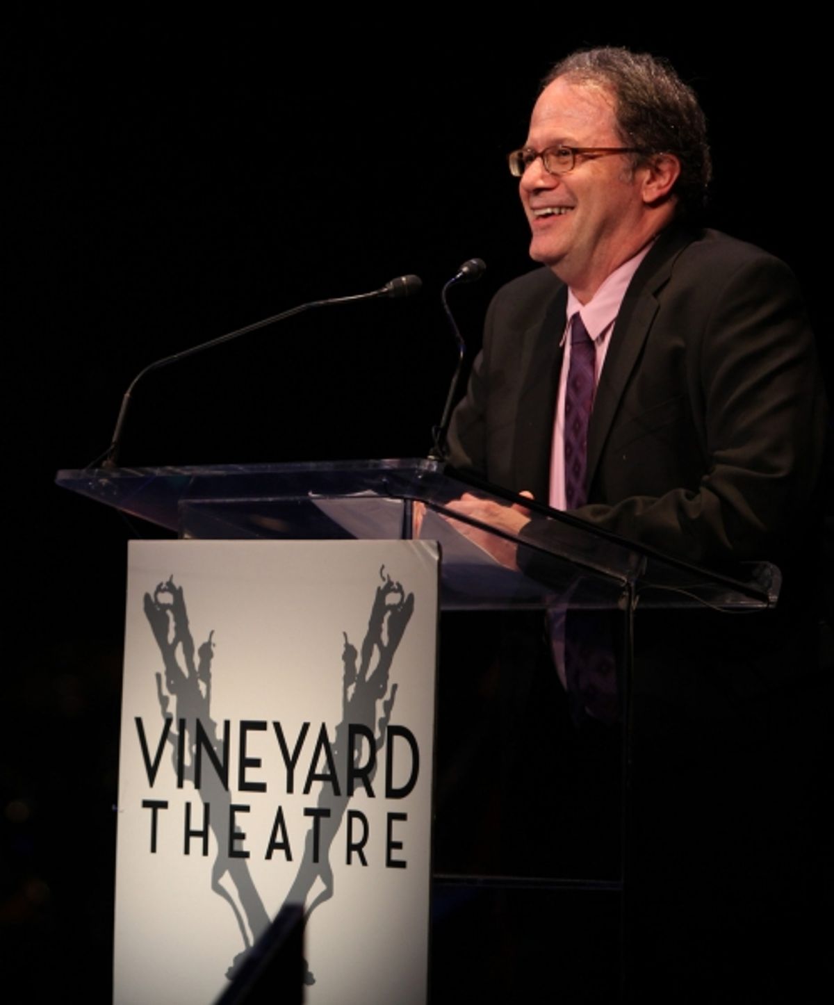 Artistic Director Douglas Aibel performing in STRO! The Vineyard Theatre Annual Spring Gala honors Susan Stroman at the Hudson Theatre in New York City at 