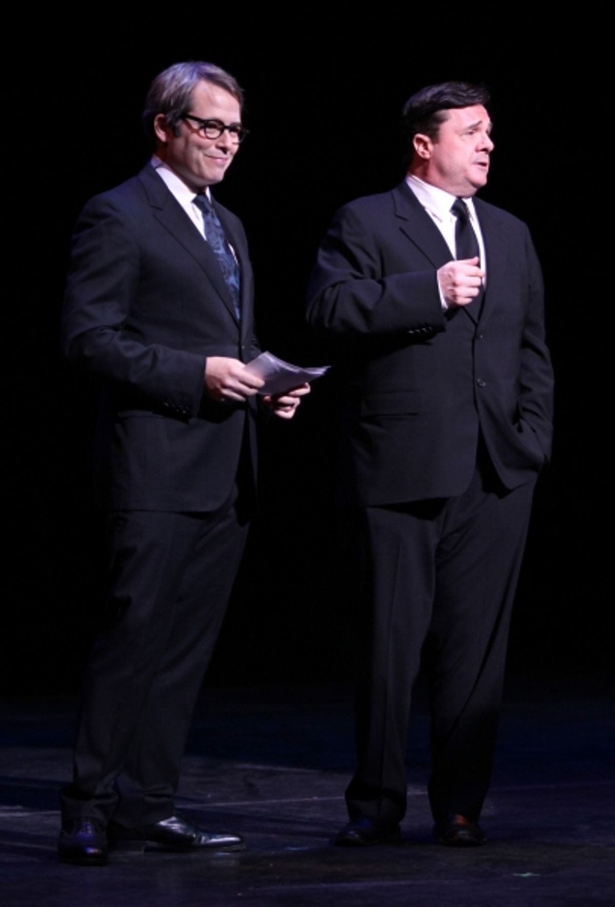 Matthew Broderick & Nathan Lane performing in STRO! The Vineyard Theatre Annual Spring Gala honors Susan Stroman at the Hudson Theatre in New York City at 