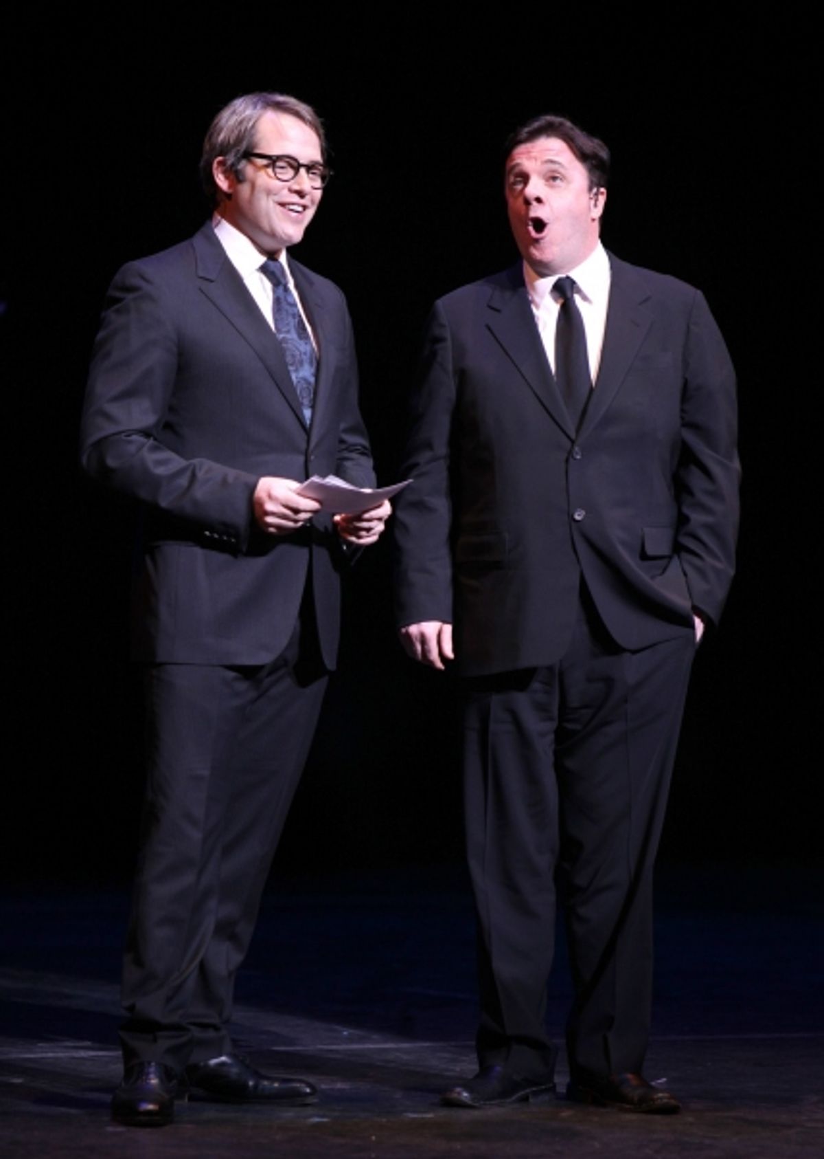 Matthew Broderick & Nathan Lane performing in STRO! The Vineyard Theatre Annual Spring Gala honors Susan Stroman at the Hudson Theatre in New York City at 