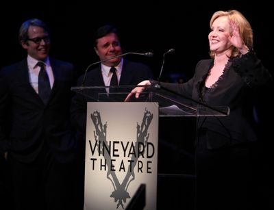 Matthew Broderick & Nathan Lane & Susan Stroman performing in STRO! The Vineyard Thea Photo