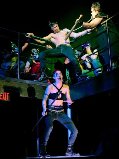Gavin Creel, Jo Lampert, and Lea DeLaria Photo
