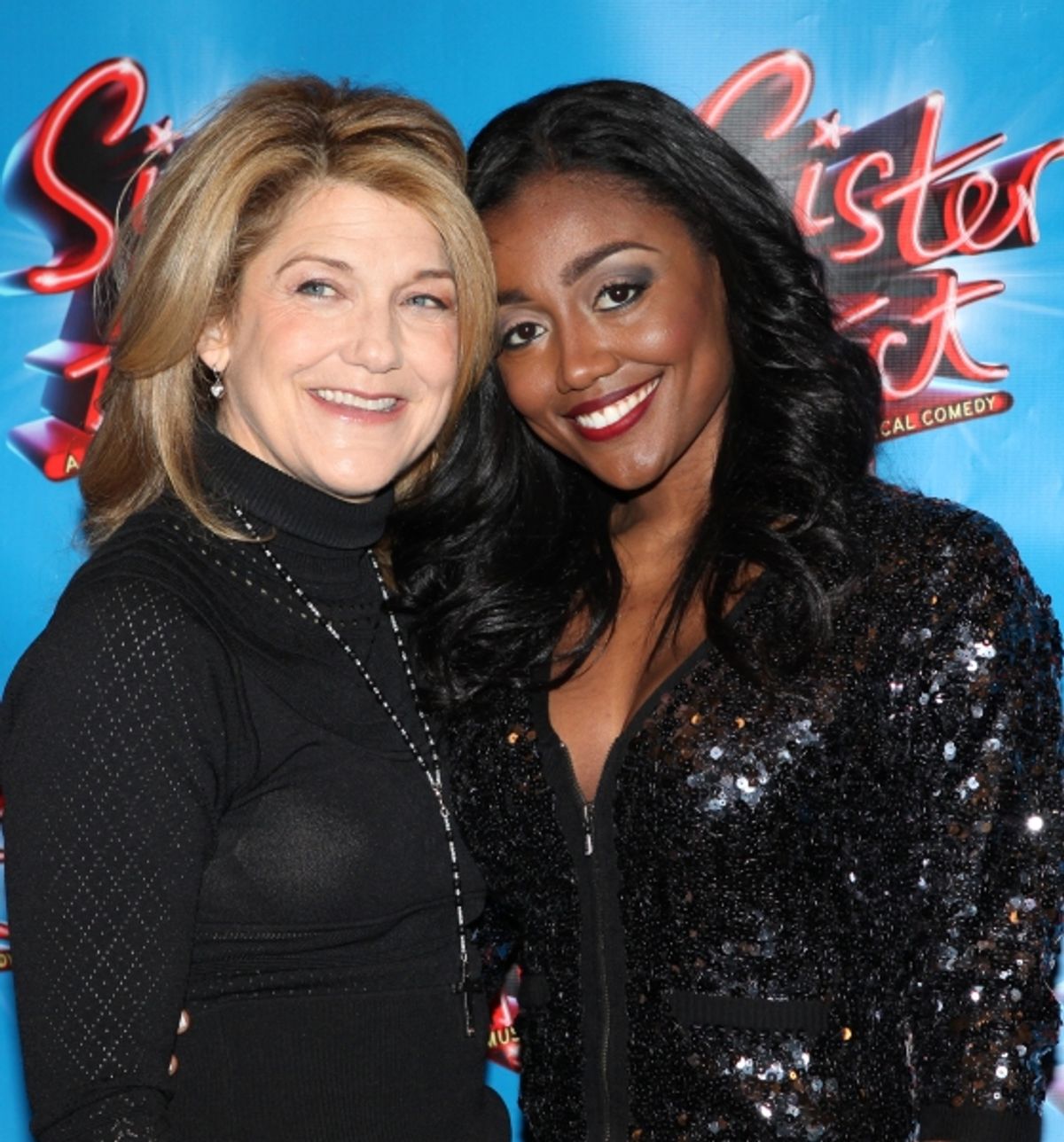 Victoria Clark and Patina Miller attending the Meet & Greet the press day for the New Broadway Musical 'Sister Act'  at the New 42nd Street Studios in New York City. at 