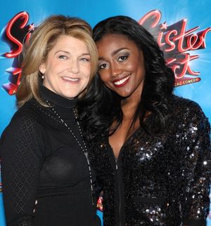 Victoria Clark and Patina Miller attending the Meet & Greet the press day for the New Broadway Musical 'Sister Act' at the New 42nd Street Studios in New York City. @ BroadwayWorld Victoria Clark and Patina Miller attending the Meet & Greet the press day for the New Photo