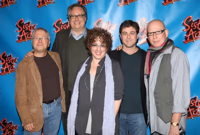 Alan Menken, Douglas Carter Beane, Cheri Steinkellner, Glenn Slater & Anthony Van Laa Photo