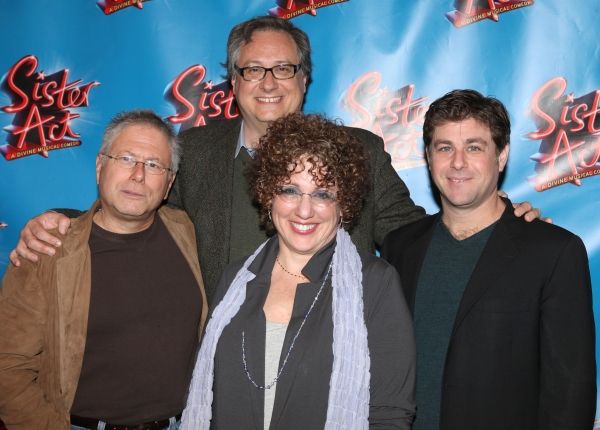Alan Menken, Douglas Carter Beane, Cheri Steinkellner, and Glenn Slater attending the Photo