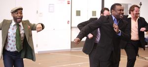 John Treacy Egan, Caesar Samayoa, Demond Green and Kingsley Leggs attending the Open  Photo