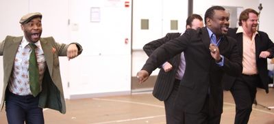 John Treacy Egan, Caesar Samayoa, Demond Green and Kingsley Leggs attending the Open  Photo