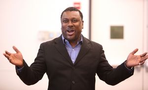 Kingsley Leggs attending the Open Press Rehearsal for the New Broadway Musical 'Siste Photo