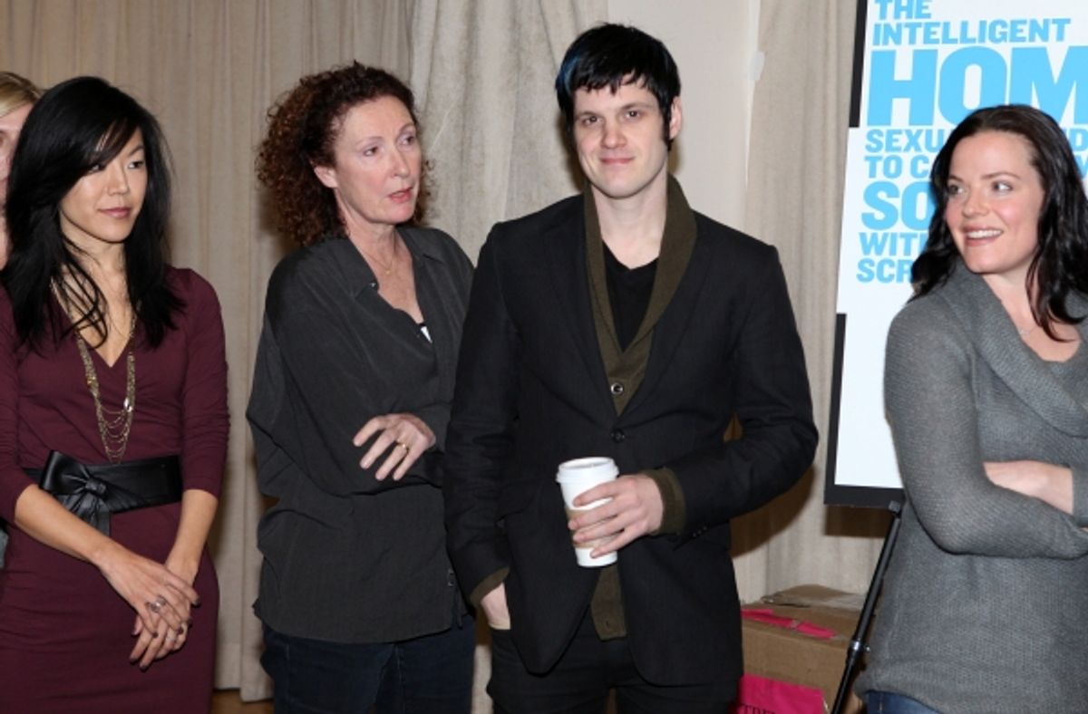 Hettie Park, Brenda Wehle, Michael Esper, Danielle Skraastad attending the Meet The Cast & Creative Team of 'The Intelligent Homosexual's Guide to Capitalism and Socialism with A Ket To The Scriptures'  in New York City. at 