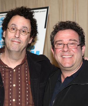 Playwright Tony Kushner and director Michael Greif attending the Meet The Cast & Creative Team of 'The Intelligent Homosexual's Guide to Capitalism and Socialism with A Ket To The Scriptures' in New York City. @ BroadwayWorld Playwright Tony Kushner and director Michael Greif attending the Meet The Cast & Crea Photo