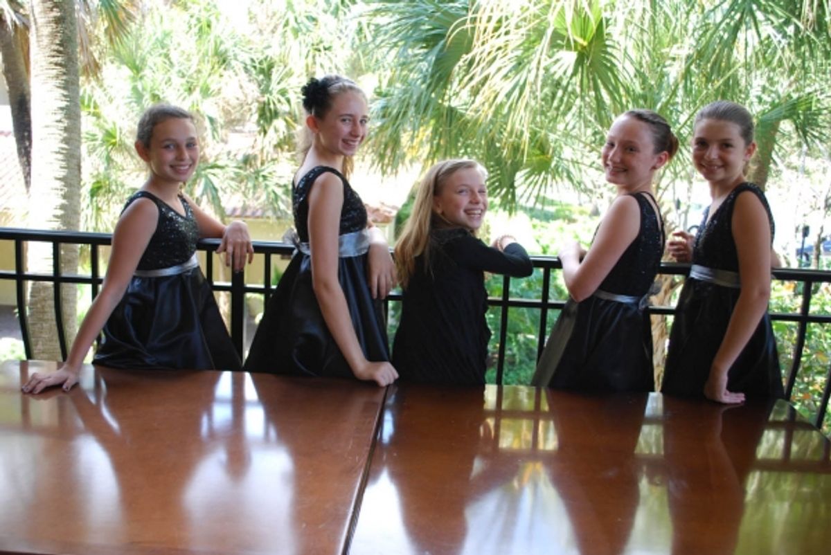 Sabrina Freeman, Emily Rynasko, Courtney Grosbeck, Emily Gough, Tori Berardesco at 