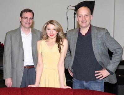 Robert Sean Leonard & Nina Arianda & Frank Wood attending the meet & greet for the up Photo