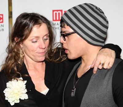 Frances McDormand & son Pedro Cohen attending the Opening Night Performance After Par Photo