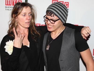 Frances McDormand & son Pedro Cohen attending the Opening Night Performance After Par Photo