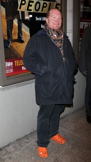 Mario Batali arriving for the Opening Night Performance of the Manhattan Theatre Club's 'Good People' in New York City. @ BroadwayWorld Mario Batali arriving for the Opening Night Performance of the Manhattan Theatre Club Photo