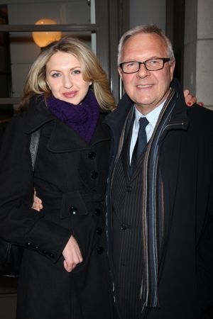 Nina Arlanda & Walter Bobbie arriving for the Opening Night Performance of the Manhat Photo