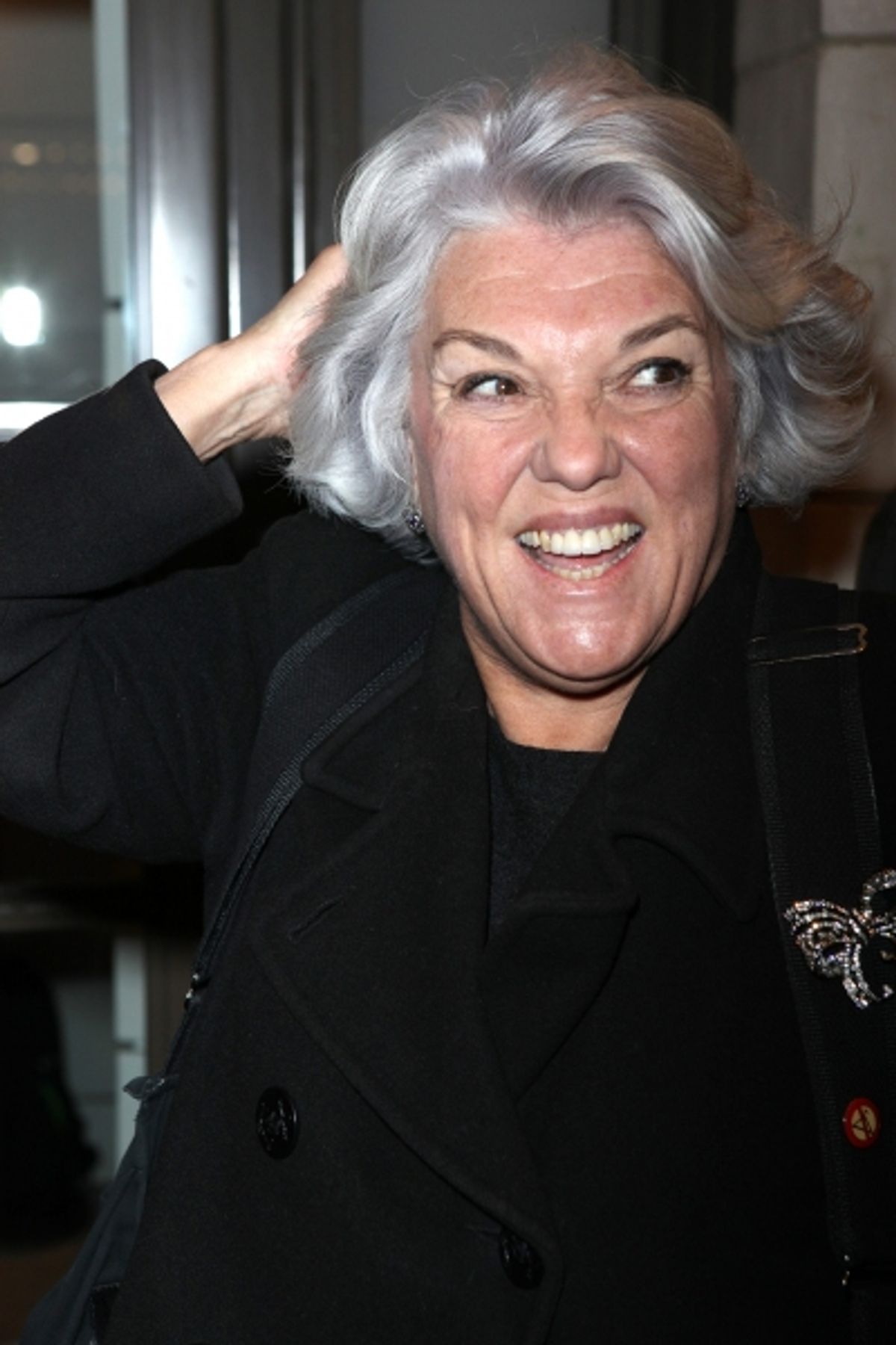 Tyne Daly arriving for the Opening Night Performance of the Manhattan Theatre Club's 'Good People'  in New York City. at 