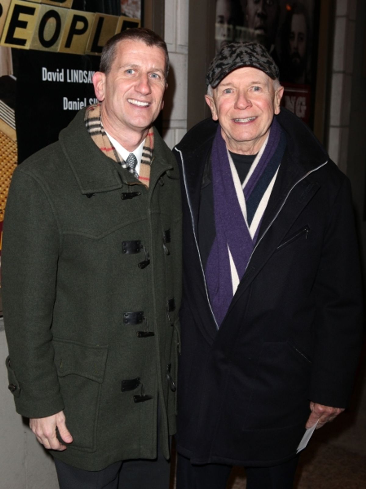 Tom Kirdahy & Terrence McNally arriving for the Opening Night Performance of the Manhattan Theatre Club's 'Good People'  in New York City. at 