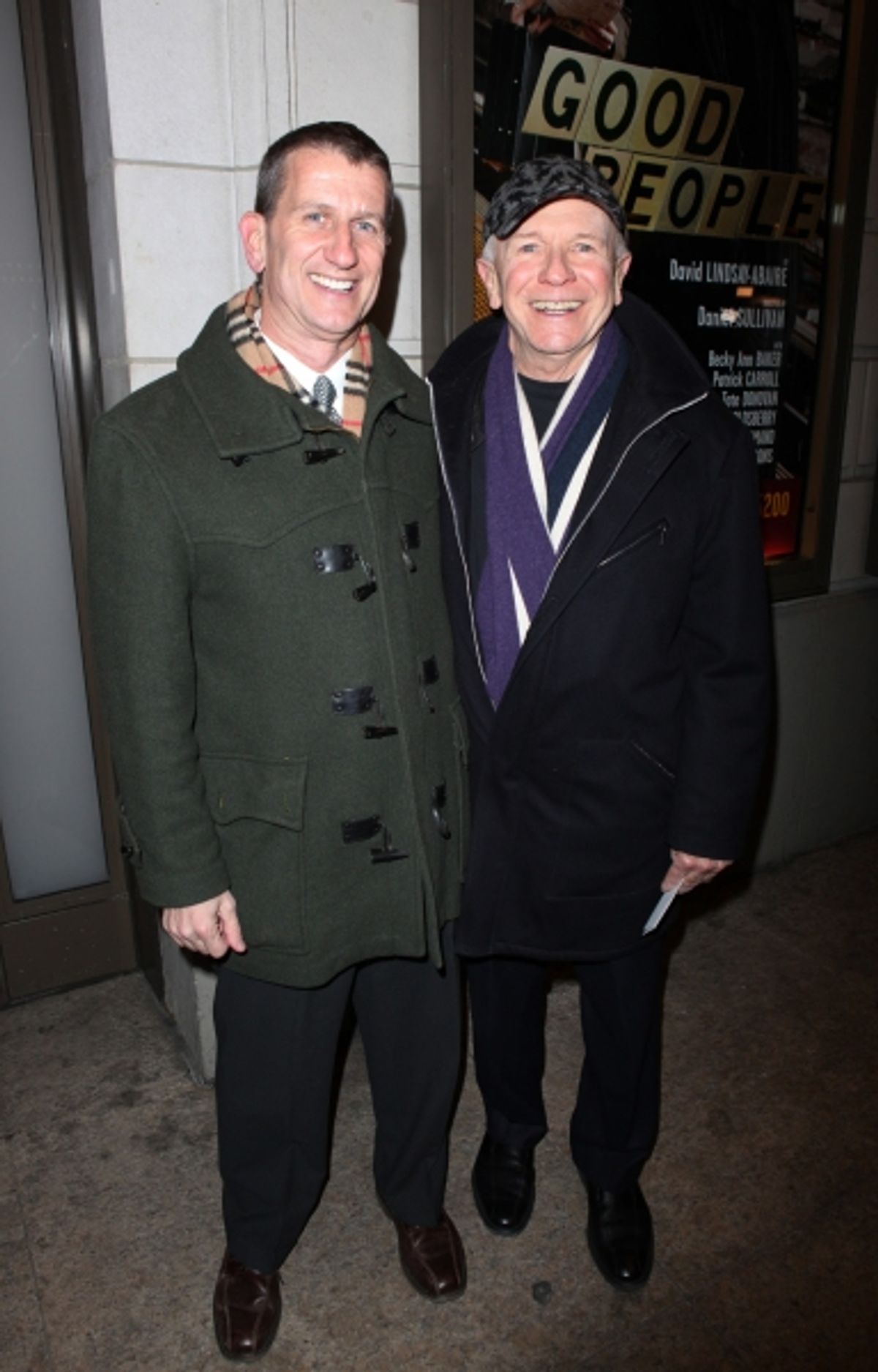 Tom Kirdahy & Terrence McNally arriving for the Opening Night Performance of the Manhattan Theatre Club's 'Good People'  in New York City. at 