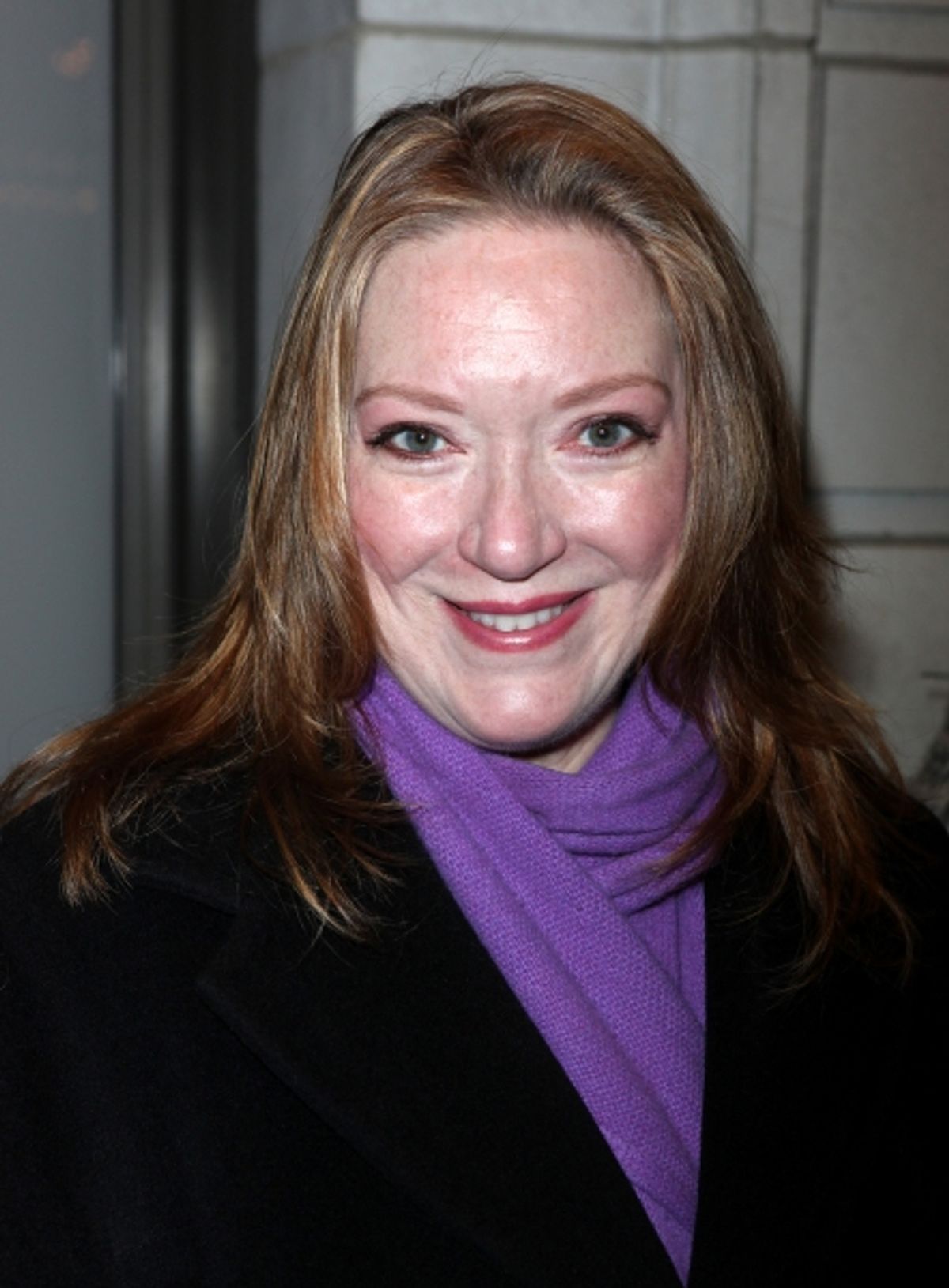 Kristine Nielsen arriving for the Opening Night Performance of the Manhattan Theatre Club's 'Good People'  in New York City. at 