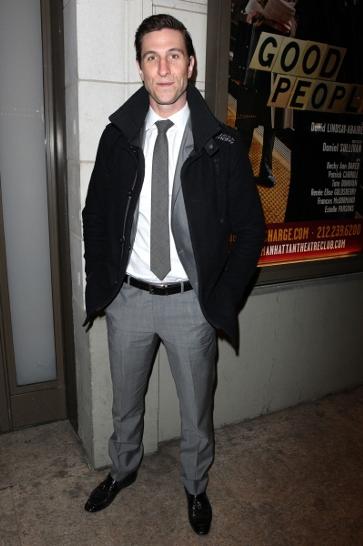 Pablo Schreiber arriving for the Opening Night Performance of the Manhattan Theatre Club's 'Good People'  in New York City. at 