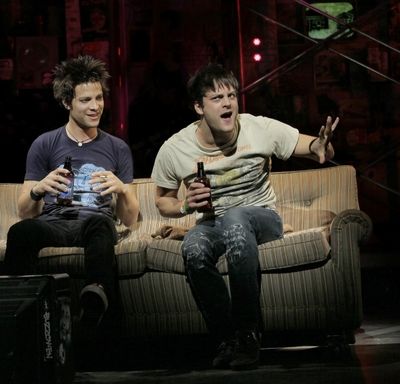 Justin Guarini, Van Hughes. Photo Credit: Paul Kolnik
 Photo