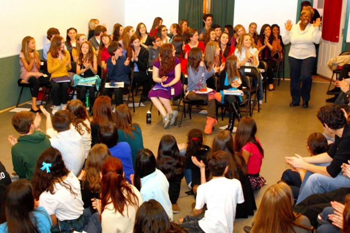 Lillias White surprises the students of Broadway Artists Alliance at 