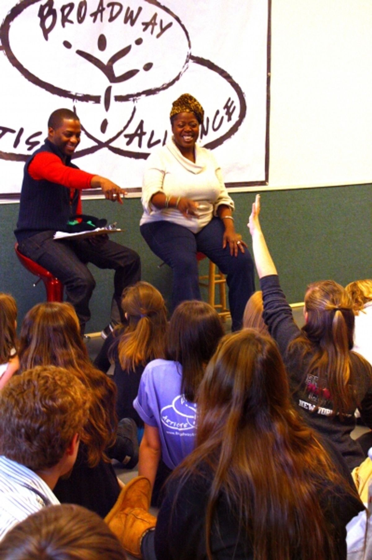 Lillias White and Tyrick Wiltez Jones (Assistant Director) at 