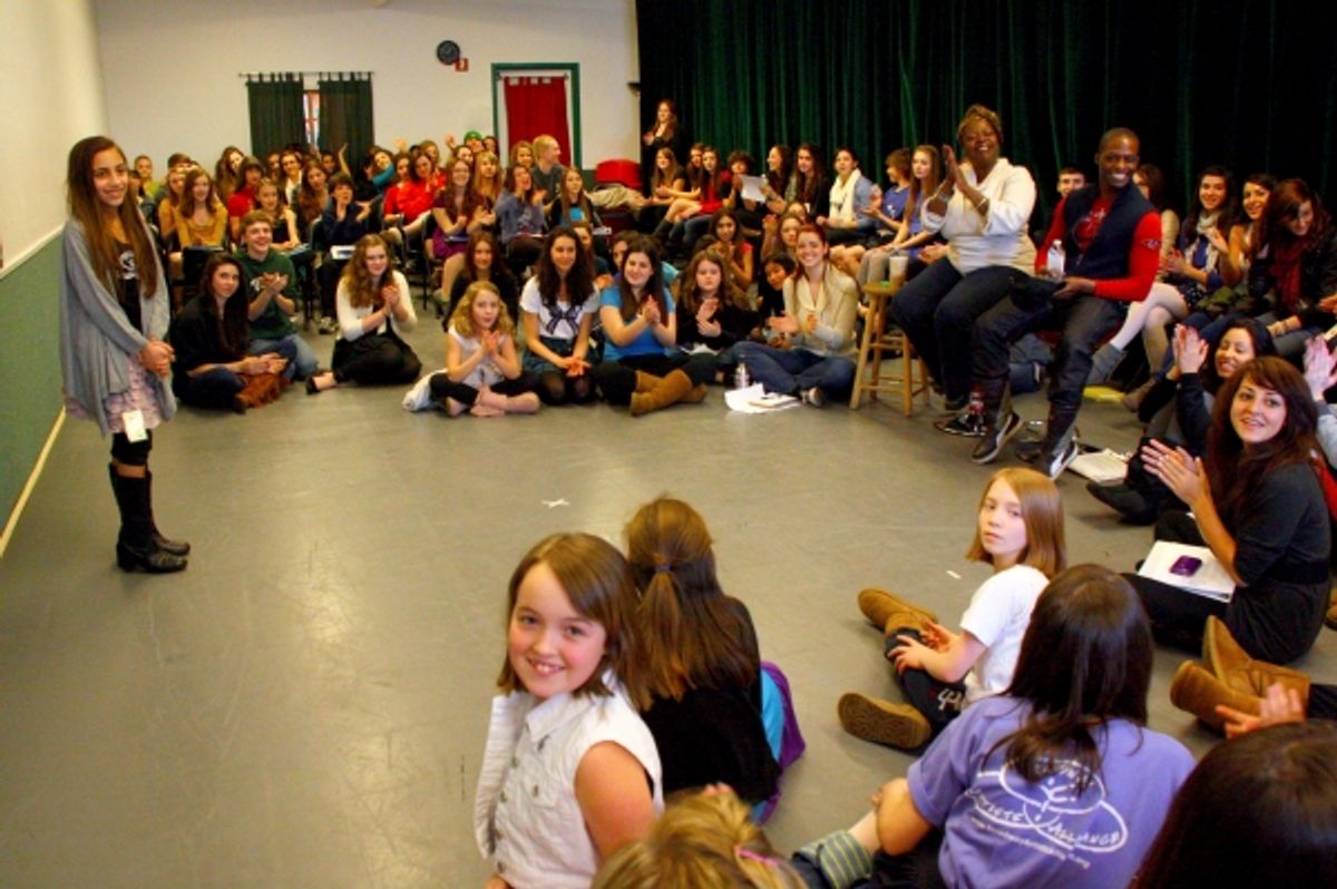 Lillias White works with a student of Broadway Artists Alliance at 