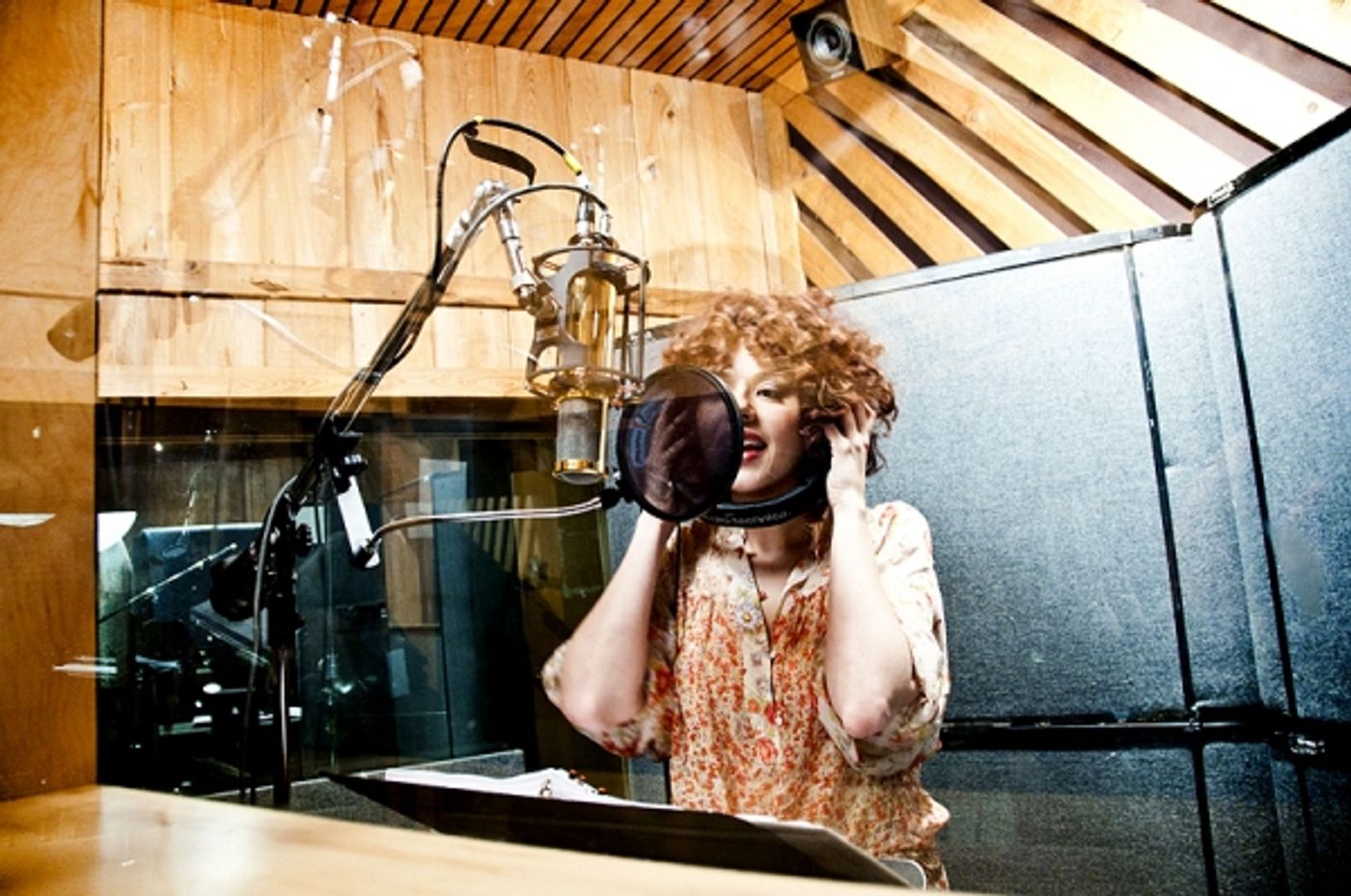 Photo Coverage: WONDERLAND Cast in the Recording Studio  Image