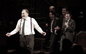 Jason Patric, Jim Gaffigan, Brian Cox, Chris Noth & Keifer Sutherland during the Opening Night Performance Curtain Call for 'That Championship Season' at the Bernard B. Jacobs Theatre in New York City. @ BroadwayWorld Jason Patric, Jim Gaffigan, Brian Cox, Chris Noth & Keifer Sutherland during the Open Photo