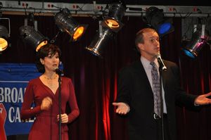 Crista Moore and George Dvorsky start off the evening Photo