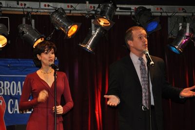 Crista Moore and George Dvorsky start off the evening Photo