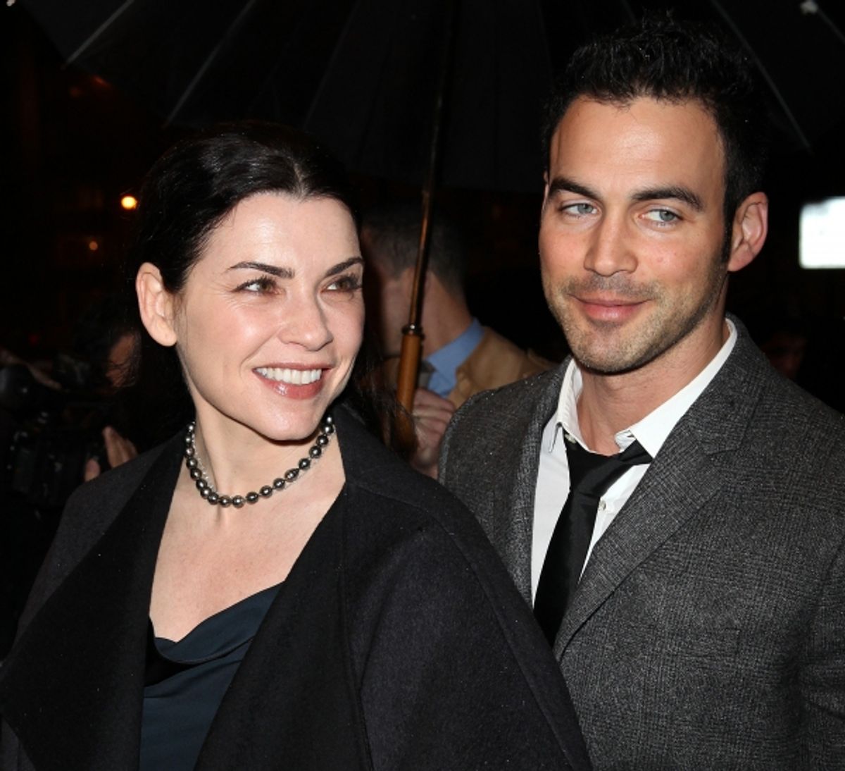 Juliana Margulies & husband Keith Lieberthal attending the Opening Night Performance of  'That Championship Season' at the Bernard B. Jacobs Theatre  in New York City. at 