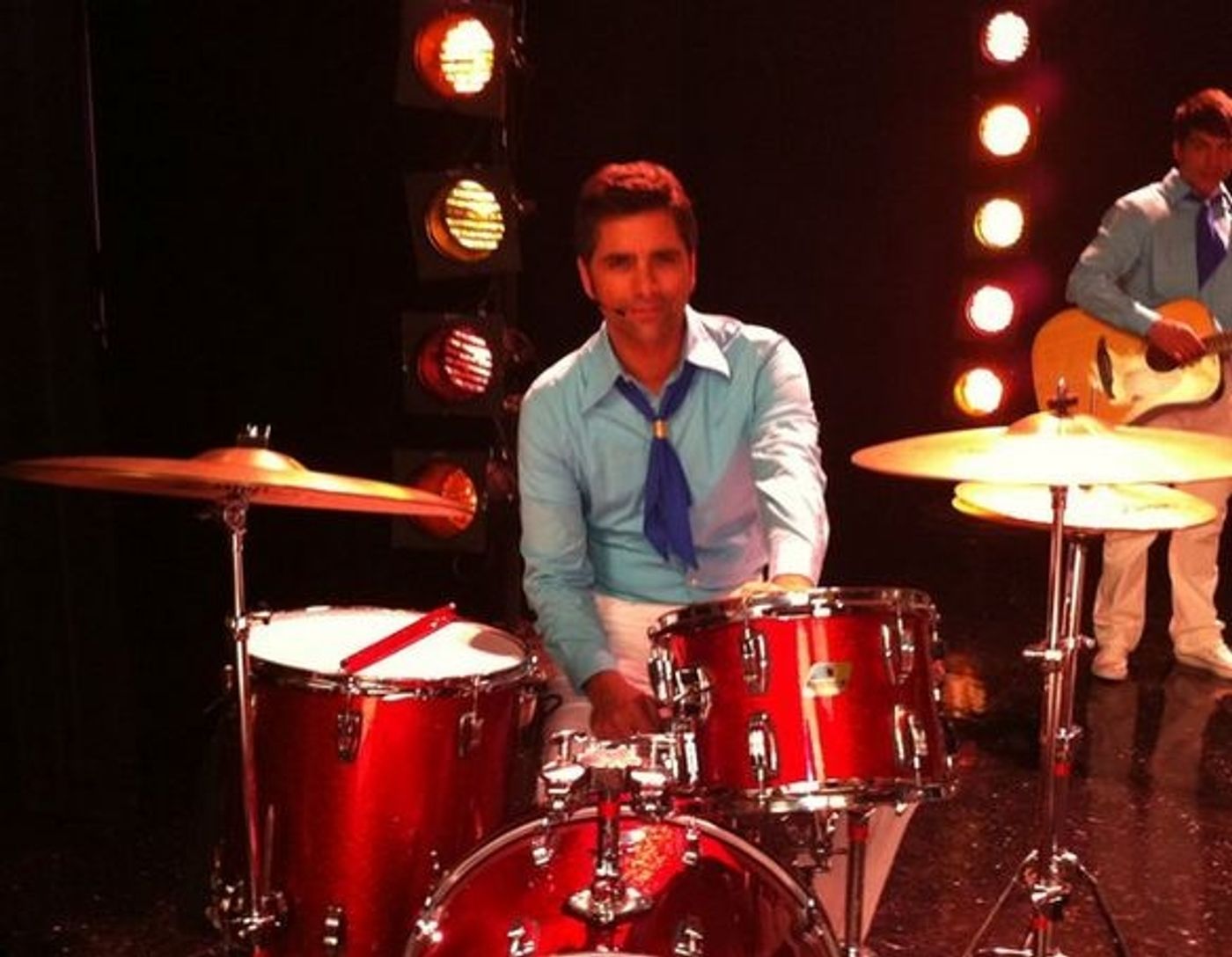 Photo Flash: John Stamos Shares GLEE Photos  Image