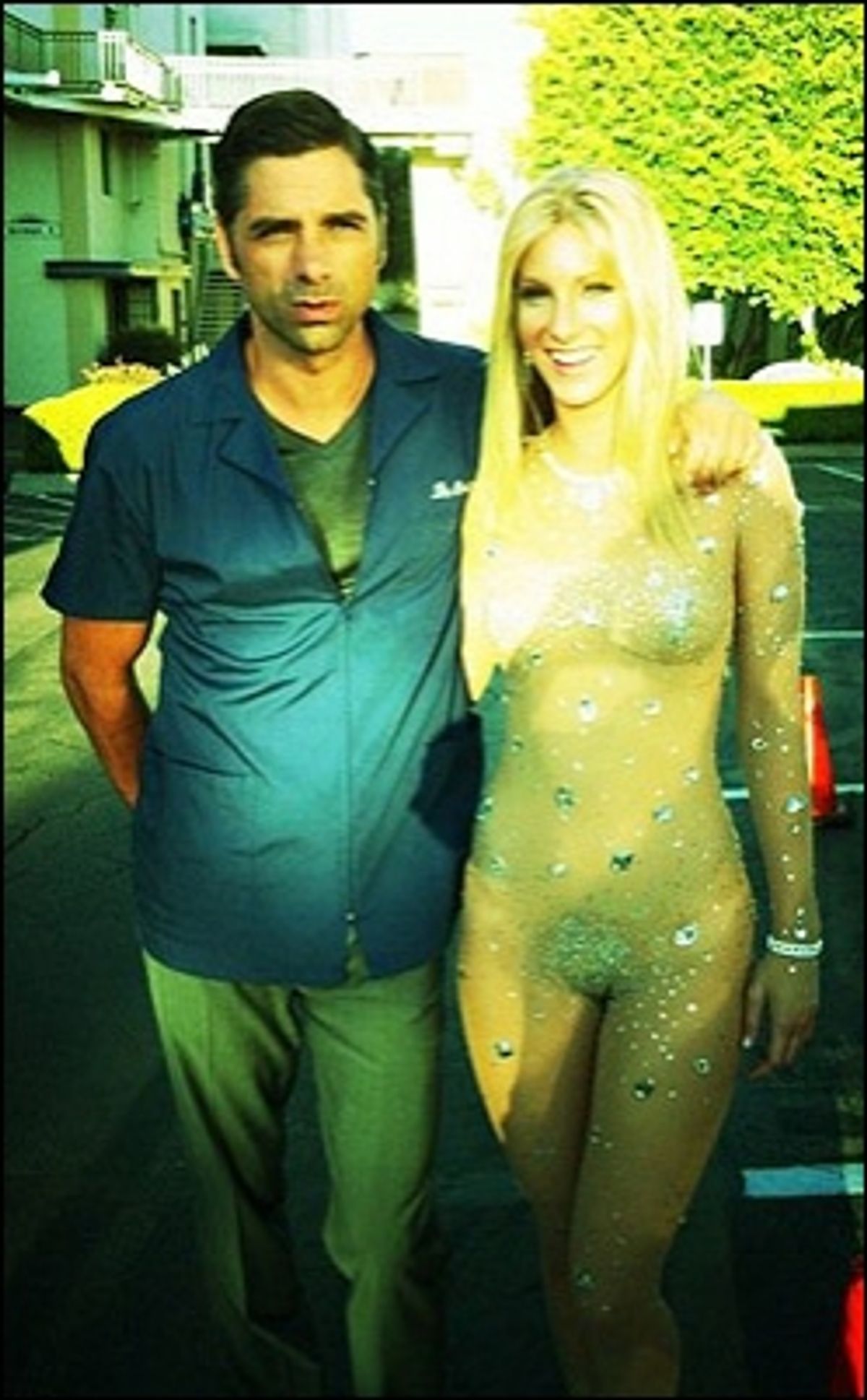John Stamos, Heather Morris at 