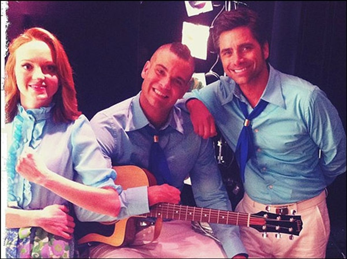 Jayma Mays, Mark Salling, John Stamos at 