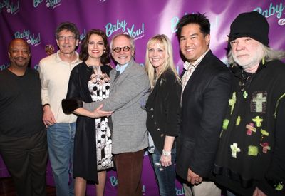 Beth Leavel with producers attending the Meet & Greet the cast of the New Broadwayy M Photo