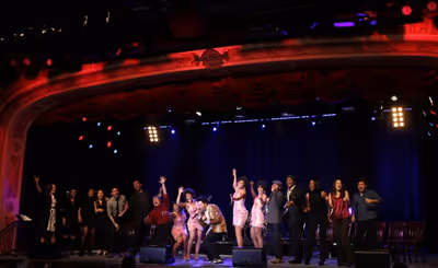 Beth Leavel & Ensemble Cast performing a Sneek Peek of the New Broadway Musical  'Bab Photo