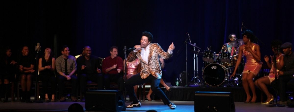 Geno Henderson & Ensemble Cast performing a Sneek Peek of the New Broadway Musical  'Baby It's You' at the Hard Rock Cafe in New York City. at 