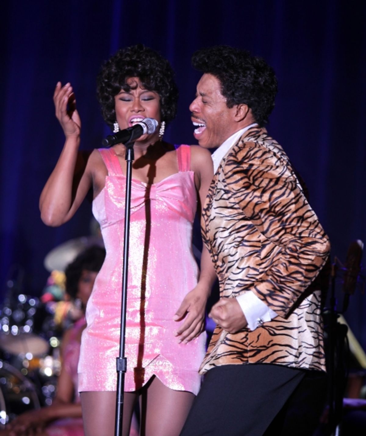 Christina Sajous & Geno Henderson performing a Sneek Peek of the New Broadway Musical  'Baby It's You' at the Hard Rock Cafe in New York City. at 