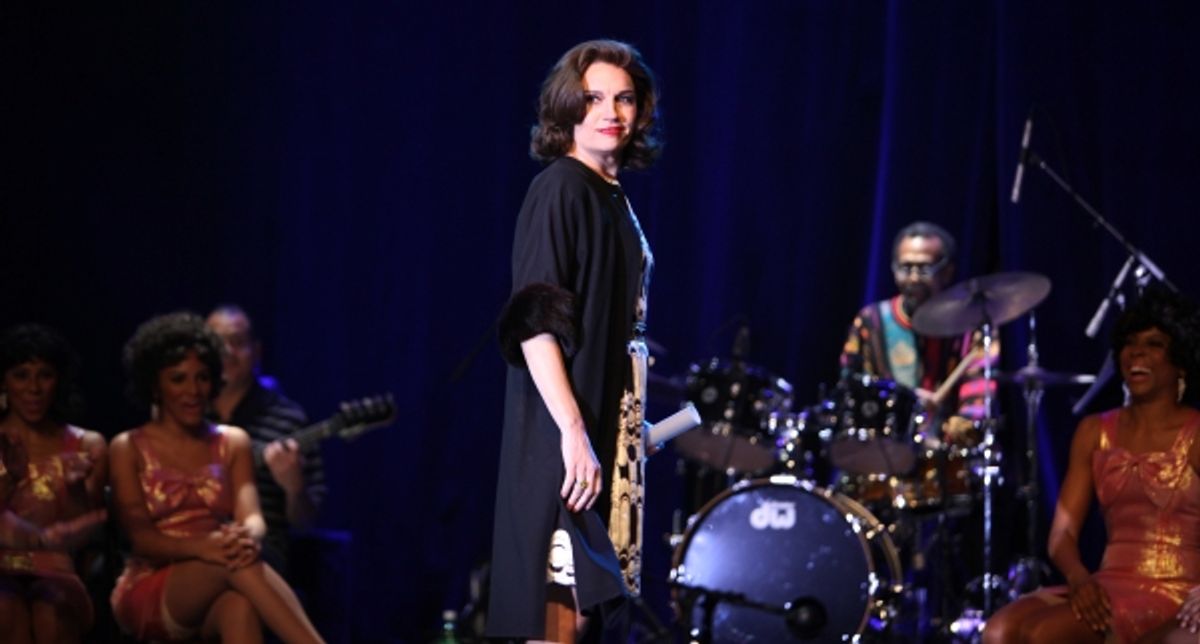 Beth Leavel performing a Sneek Peek of the New Broadway Musical  'Baby It's You' at the Hard Rock Cafe in New York City. at 