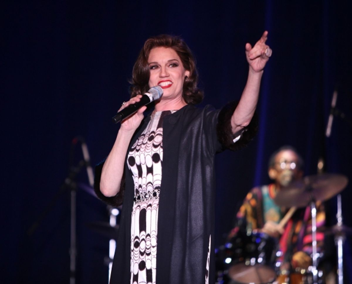 Beth Leavel performing a Sneek Peek of the New Broadway Musical  'Baby It's You' at the Hard Rock Cafe in New York City. at 