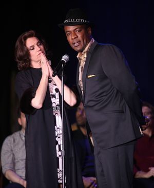 Beth Leavel & Allan Louis performing a Sneek Peek of the New Broadway Musical 'Baby It's You' at the Hard Rock Cafe in New York City. @ BroadwayWorld Beth Leavel & Allan Louis performing a Sneek Peek of the New Broadway Musical 'Baby Photo