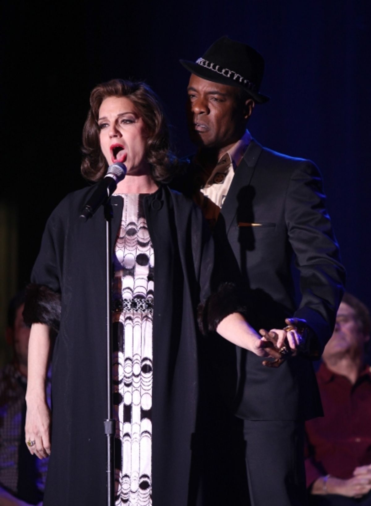 Beth Leavel & Allan Louis performing a Sneek Peek of the New Broadway Musical  'Baby It's You' at the Hard Rock Cafe in New York City. at 