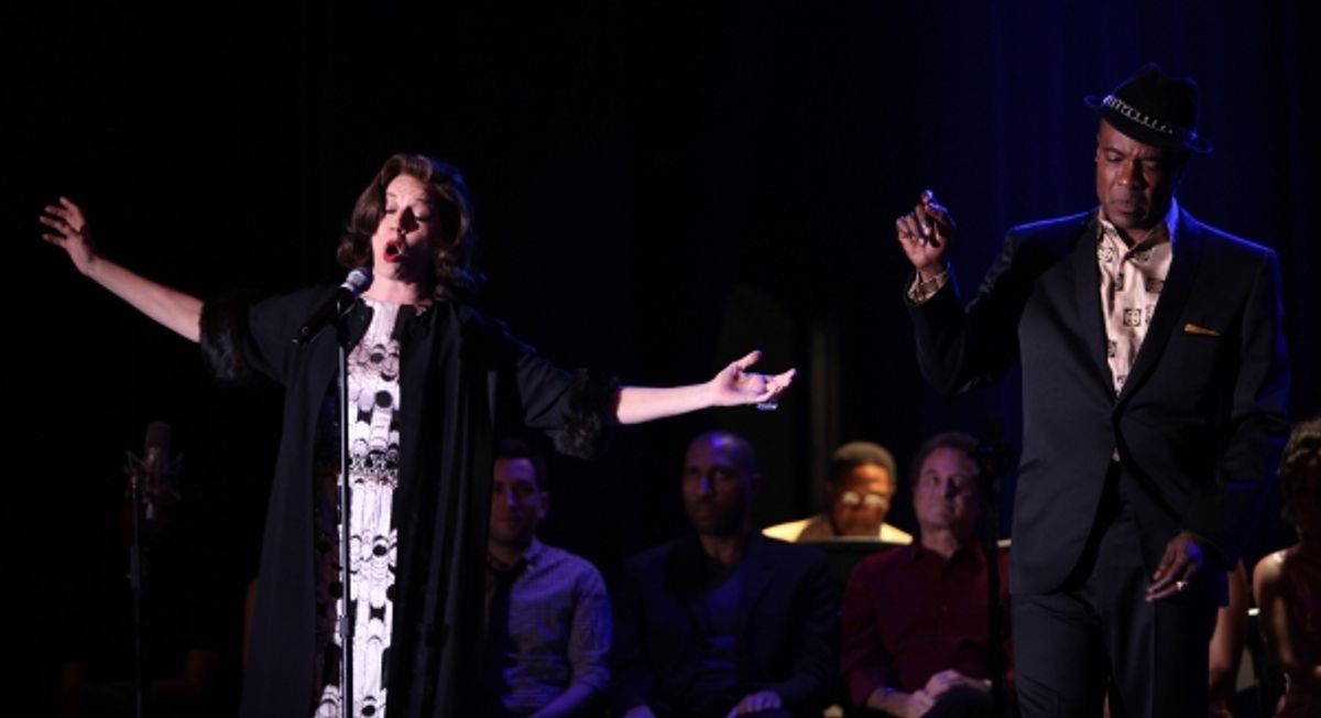 Beth Leavel & Allan Louis performing a Sneek Peek of the New Broadway Musical  'Baby It's You' at the Hard Rock Cafe in New York City. at 