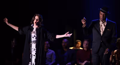 Beth Leavel & Allan Louis performing a Sneek Peek of the New Broadway Musical  'Baby  Photo